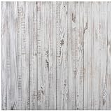 WOLADA 10x10FT Vintage Wood Backdrop Retro Rustic White Gray Wooden Floor Backdrops for Photography Kids Adult Photo Booth Video Shoot Vinyl Studio Prop 11890
