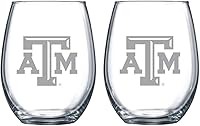 Vista 38 de RFSJ Juego de 2 copas de vino o bebidas con logotipo de Satin Frost (Alabama)