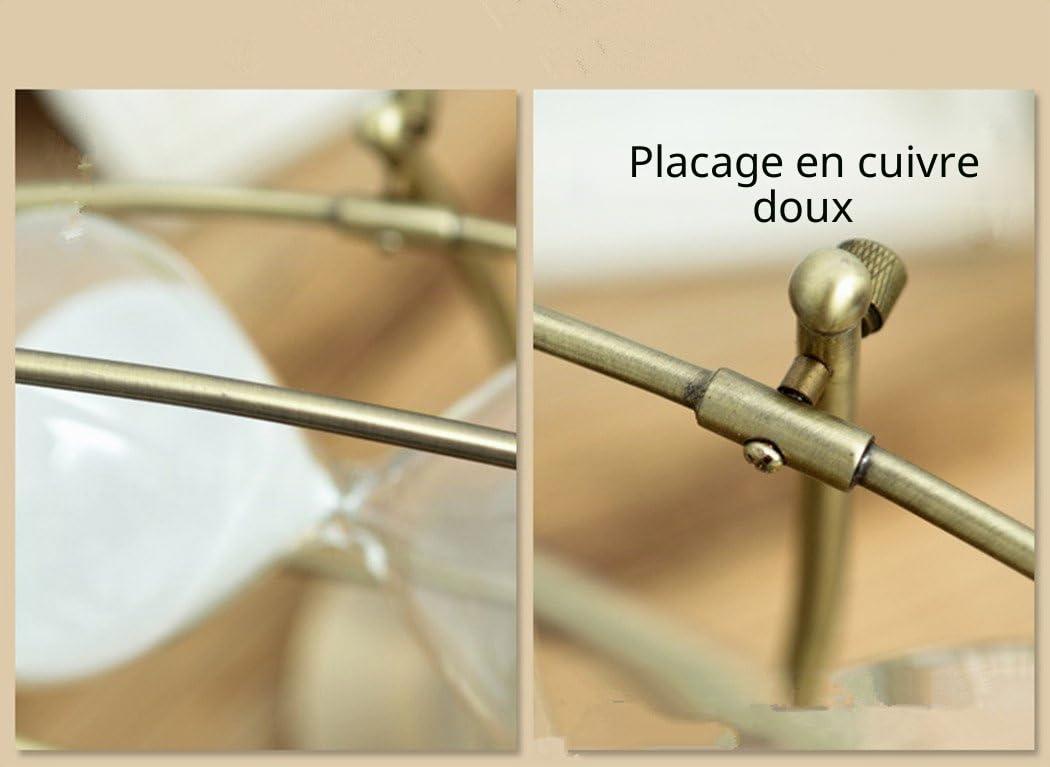 Sablier en verre pour décoration de cuisine ou pour l'enseignement En métal Bronze, Rotating White in 60 Mins, 60 Mins