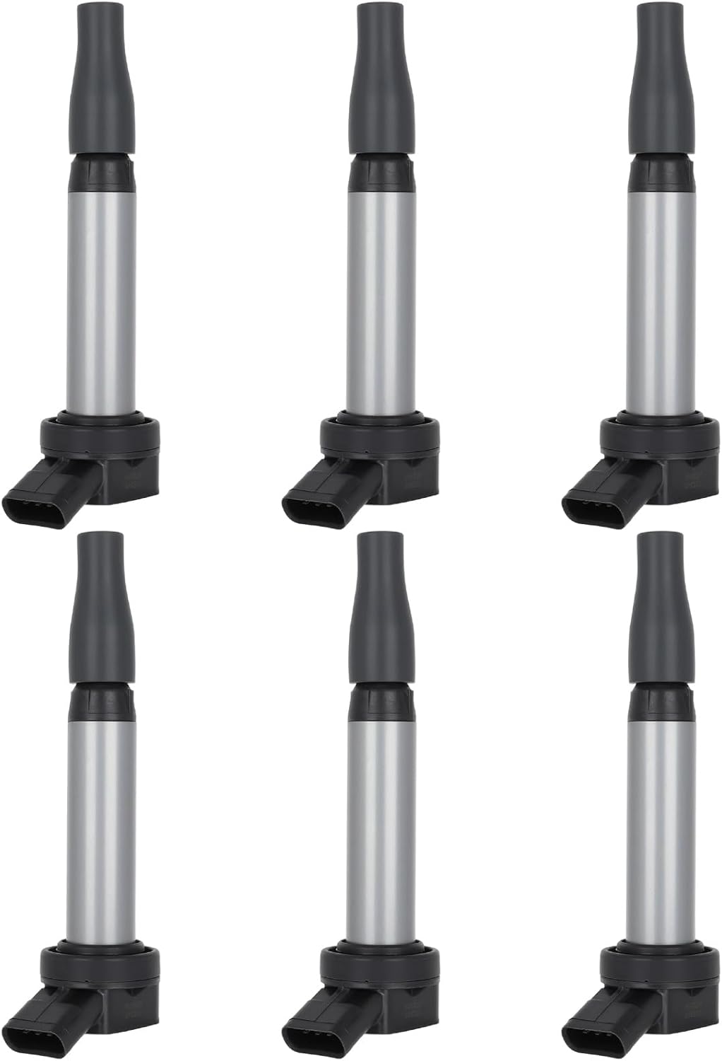 OCPTY Suitable 2016-2020 for Toyota Tacoma 3.5L/V6,2016 for Toyota Tacoma 2.7L/L4 Automotive Replacement Ignition Coils 4-Pins #UF796 (Set of 6 Ignition Coils)