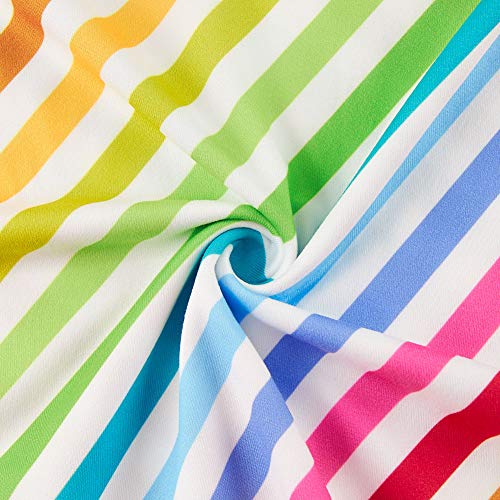 12-13T Girls Pockets Dresses Long Sleeves Winter Dress For Kids Cute Maxi Dress Fun Pattern Big Girls Colorful Stripe Long Swing Dresses Cinched-waist Classical Dresses With Pocket For Teenager