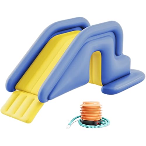 Inflatable Pool Slide Universal for Backyard - Summer Swimming Pool Water Slide, Swimming Water Slide, Compatible with All Inflatable Pools (Blue)