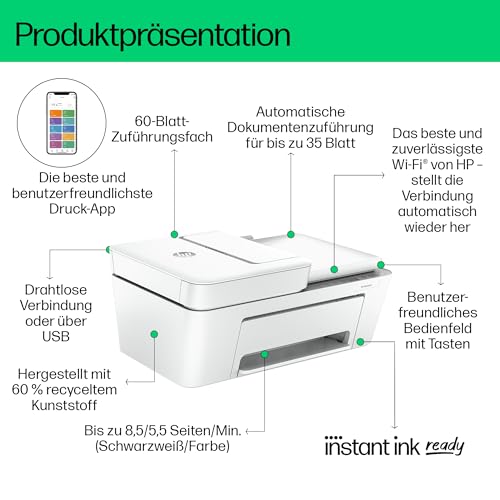 HP DeskJet 4220e Multifunktionsdrucker mit HP+ Service