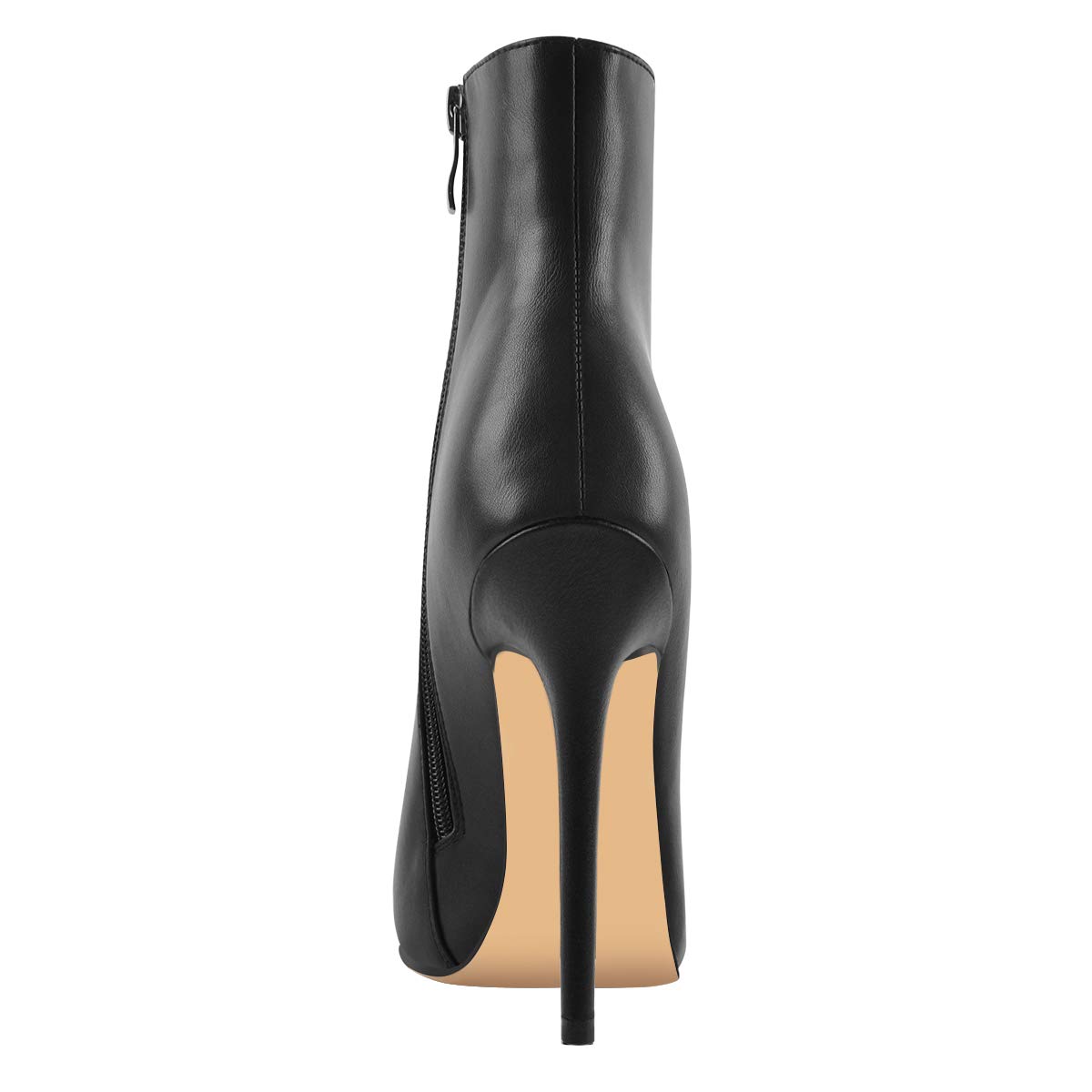 Only maker Botines puntiagudos para mujer, con aspecto de terciopelo, elegantes zapatos de invierno