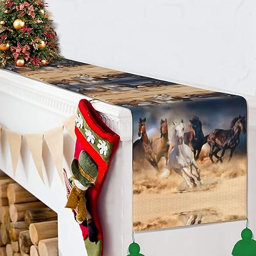 Chemin de table cheval qui court pour sublimer une table vide - 5