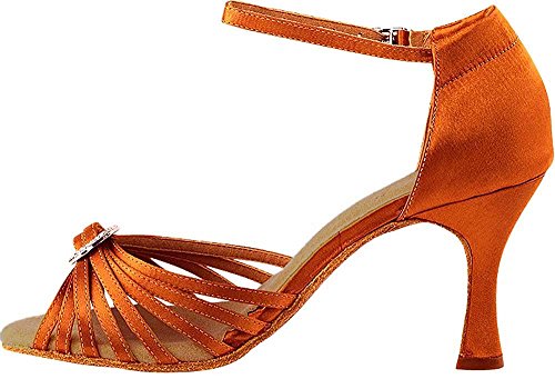 Very Fine Women Ballroom Dance Shoes Tango Wedding Salsa Shoes Sera1671BEB Comfortable Dance Shoes 3" [Bundle of 5]4