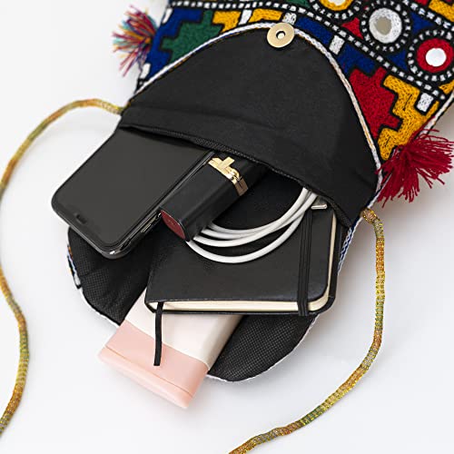 ARRC Hand Bag For Ladies| Ladies shoulder Bag | Casual Use Hand Clutch | Embroidered handbag | Women Ethnic Shoulder Bag4