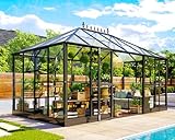 【Unique Clear Panels】 Equipped with unbroken clear PC panels and 6mm twin-wall translucent polycarbonate PC panels– superior clarity, impact resistance, UV protection, and energy efficiency for a brighter, safer, and more comfortable space! 【Versatil...