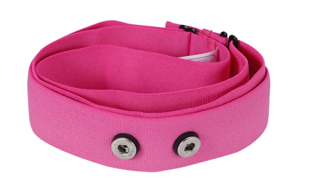 Rich Green Valley Heart Rate Monitor Replacement Strap, Adjustable Chest Band Compatible with Myzone MZ-SWITCH (Medium, Pink)