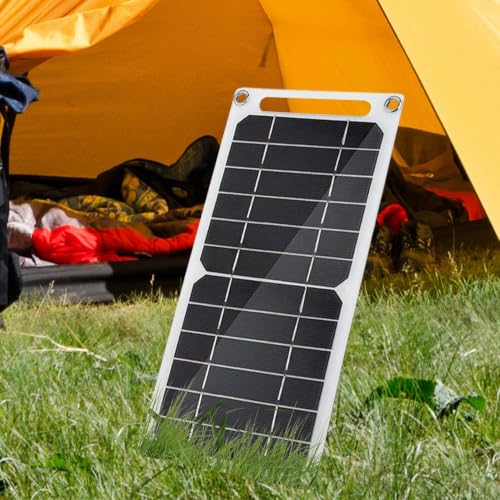 Cargadores impermeables Tipo C con panel solar USB 5V 6W para equipo de exteriores 3