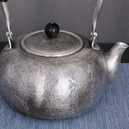 No-Branded Teiera d'Argento hkrstssxj Pure Silver Kung Fu Set da tè Produzione Manuale Pure Silver 999 Do Vecchio Burn… - immagine 3