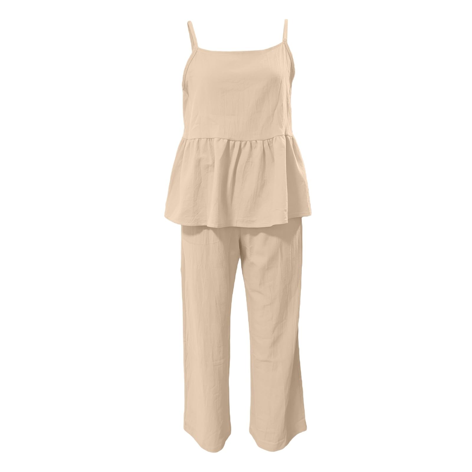 Ensemble été Enfant Fille Chemise Debardeur Et Pantalon Ample Chic Vêtements Ado Fille a la Mode Collège École Léger Mignon Casual Plage Vacances 4-14 ans
