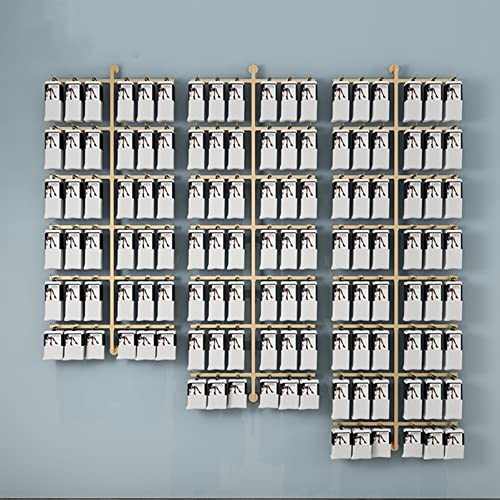 Estantes de pared ajustables, organizador que ahorra espacio para bufandas, cinturones, calcetines, sombreros, solución de almacenamiento doméstico y comercial