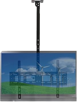 TV Mount Stands TV Wall Mount Ceiling TV Mount Bracket,Full Motion 360 Deg Rotation Tilt Swivel TV Mount,Can 90  Flip Down,65,155cm