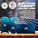 DFM Tool Works Blue Curved Cabinet Scraper Cards - Cabinet Scraper for Woodworking, Card Scraper Tool for Precision and Fine Finishes - Ideal Tool for Woodworking Projects - Made in USA (Set of 3)