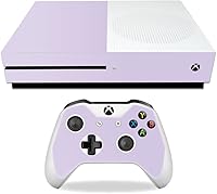 Vista 1 de MightySkins Skin compatible con Microsoft Xbox One S - Solid Lilac Funda protectora de vinilo duradera y única Fácil de aplicar, quitar y cambiar
