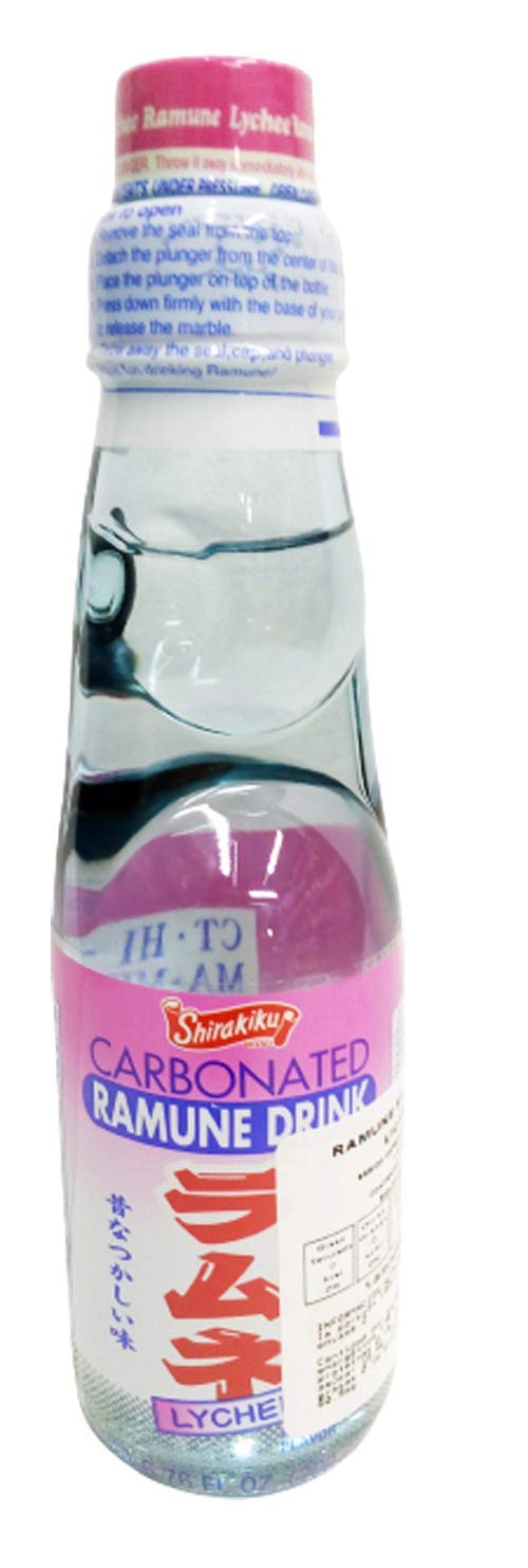 Bebida Ramune sabor Lychee (Ramune Shirakiku Lichee)