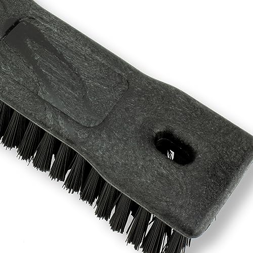 Image of SPARTA Comfort Grip Scrub Brush Hand Brush for Bathroom, Kitchens, Countertop, Plastic, 8 Inches, Black
