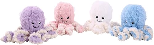 Miniatura 2 de DENTRUN Muñeco de peluche de pulpo, peluche de pulpo, juguetes para niños, niñas, adultos, regalo de cumpleaños, Navidad, adorable peluche suave,