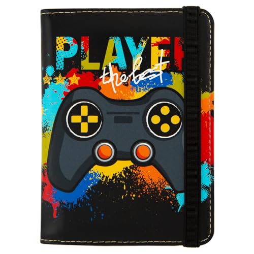 Passport Holder,Cute Passport Cover for Women Men,Travel Document Organizer Holder Boy Girl Wallet personalized Leather Rfid Passport Wallet (Game)4