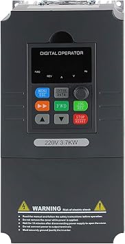 ATO 3hp Single to Three Phase VFD, 10A 220V Single Phase to 3 Phase VFD Variable Frequency Drive Inverter, for Three Phase AC Motor Speed Control(3 hp 2.2 kW Single Phase Input, Three Phase Output)