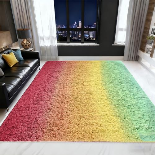 Tapis Salon Shaggy pour Chambre et Maison Ambiance Cocooning 180x200 - 2