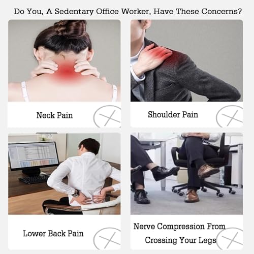 Ergonomic Kneeling Chair for Better Posture - Resilient Foam Cushion, Sturdy Iron Frame, Ideal for Home & Office Use, Cotton & Linen Fabric (Model 2)