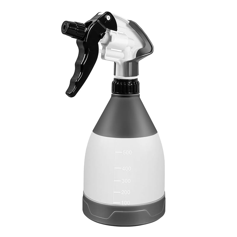 Borrifador Manual de Uso Reforçado GOSLARLIT com Gatilho 360°, Bico Ajustável e Frasco de 500 mL