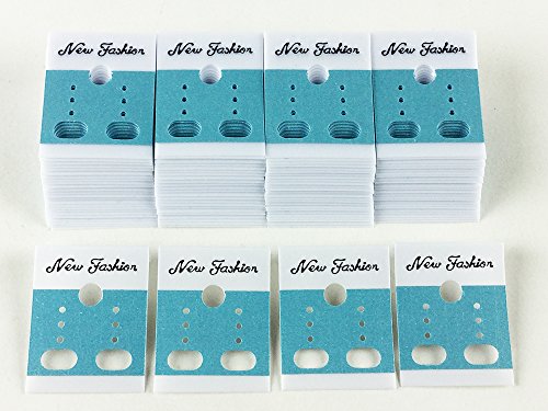 ノーブランド品 ピアス 台紙 ライトグリーン ホワイト 100枚 37mmｘ30mm イヤリング 台紙 ハンドメイドパーツ アクセサリーパーツ (AP0282）の商品画像（Amazon）