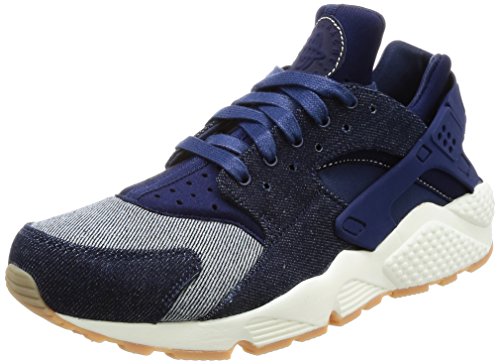 Nike Air Huarache Run SE Women's Running Shoes Binary Blue/Blue / Muslin-Sail 859429-401 (6 B(M) US)