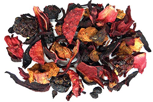image for Fusion Teas Strawberry Fields Hibiscus Herbal Fruit Tea - Caffeine Fre