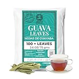 100+ Dried Guava Leaves, Hojas de Guayaba Secas, Natural Guava Leaf, Aromatic Leaf Tea, Non-GMO, No Additives, Caffeine-free. by Akshit