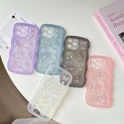Coque iPhone 16 Pro transparente paillettes pour soirée chic - 5