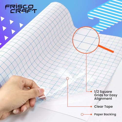 Image of Frisco Craft AT-65 Clear Transfer Tape for Vinyl 12 inch x 50FT