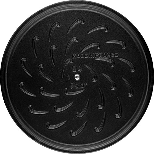 Caçarola Redonda Baixa, Chistera, Ferro Fundido, Cinza Grafite, 28 cm, STAUB