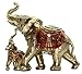 Dalax- Mama and Baby Elephant Collectible Statue, Lucky Figurines Perfect for Home Decor Office Xmas Decorations- by Crystal Collection
