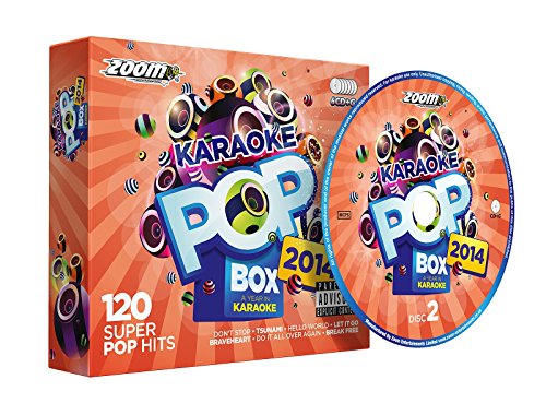 Zoom Karaoke Pop Box 2014: A Year In Karaoke - Party Pack - 6 CD+G Box Set - 120 Songs -  Audio CD