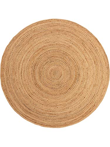 benuta Jutta 4053894838781 Tapis de Jute Rond Marron Clair Ø 90 cm