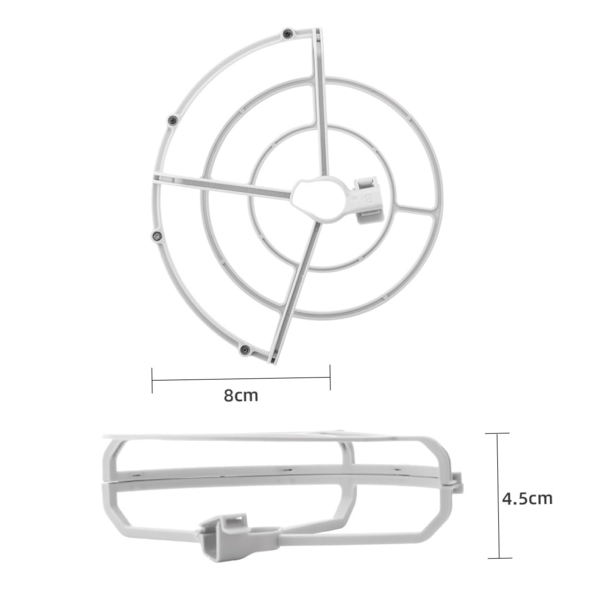 CORHAD Protect Your Drone's Propellers Mini 2 Blade Guard Ring Landing Gear Extensions Quick Release Full Propeller