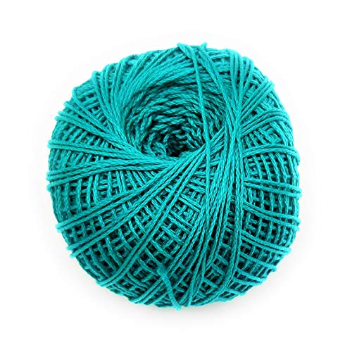 Image of Prapti Handicrafts 3Ply Cotton Crochet And Knitting Thread Yarn For Craft Project (Turquiose Blue, 100 Gram)