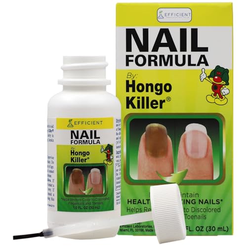 Hongo Killer Nail Formula Nail Treatment Helps Improve the Appearance of Discolored Fingernails & Toenails Promotes Healthy-Looking Nails 1 Fl Oz Bottle (Pack of 1)