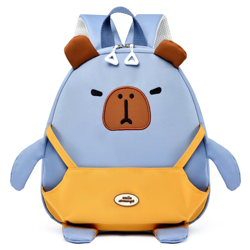 Capybara Cute Backpack Adjustable Straps Lightweight Nylon Bookbag for Daily Use
