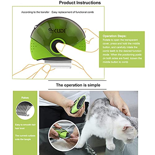 Joypaws-3-in-1-Haustier-Fellpflege-Kamm-fuer-Katzen-und-Hunde-Orange