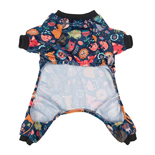 Image of CuteBone Small Dogs Outfit Soft Puppy Onesies Pjs Dog Pajamas Pet Coat Cat Apparel Comfy Doggie Jumpsuit Bodysuit for All Seasons