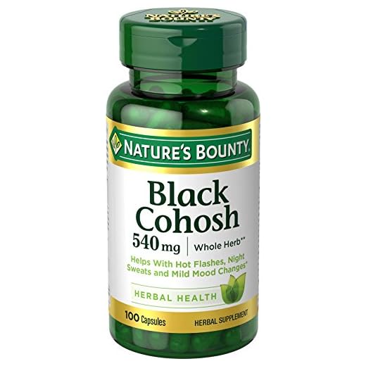 Nature's Bounty Black Cohosh Supplements
