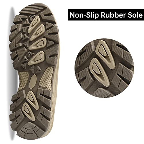 Image of Jinta Shoes Mens Womens Winter Snow Boots Hiking Climping Booties Warm Waterproof Fur Lined Non Slip Leather Ankle US 4-14.5