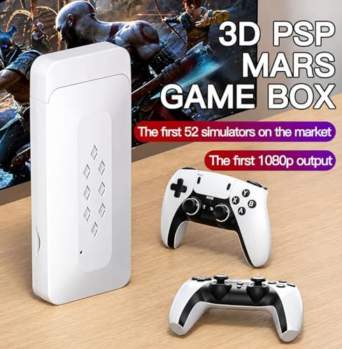 Image of BVG M22 Retro Game Stick Wireless HD Console | 64GB, 30,000+ Games, 50+ Emulators | 4K HDMI Plug & Play Gaming System with Dual Controllers (White)