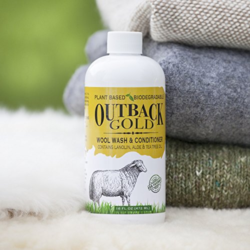 Outback Gold Wool Wash, 16 Oz, Original Scent, Plant Based Laundry Detergent For Delicates, Sheepskin, Silk, Baby Items, Mild Liquid Soap With Lanolin #TOP4