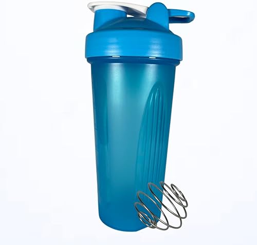 Vaso Shaker de 20 oz con bola de licuadora y tapa (azul)
