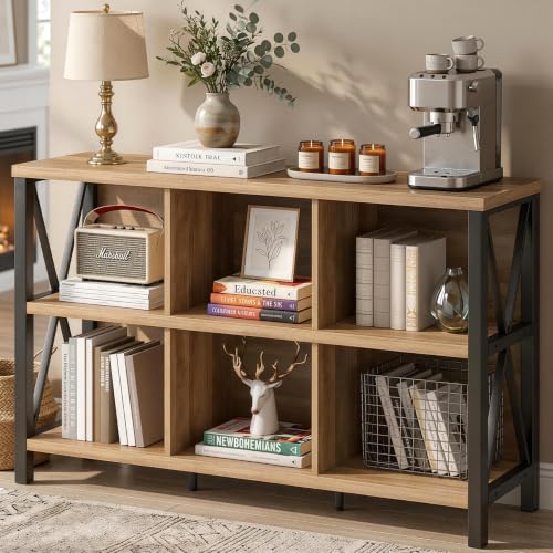 FATORRI 6-Cube Industrial Bookcase